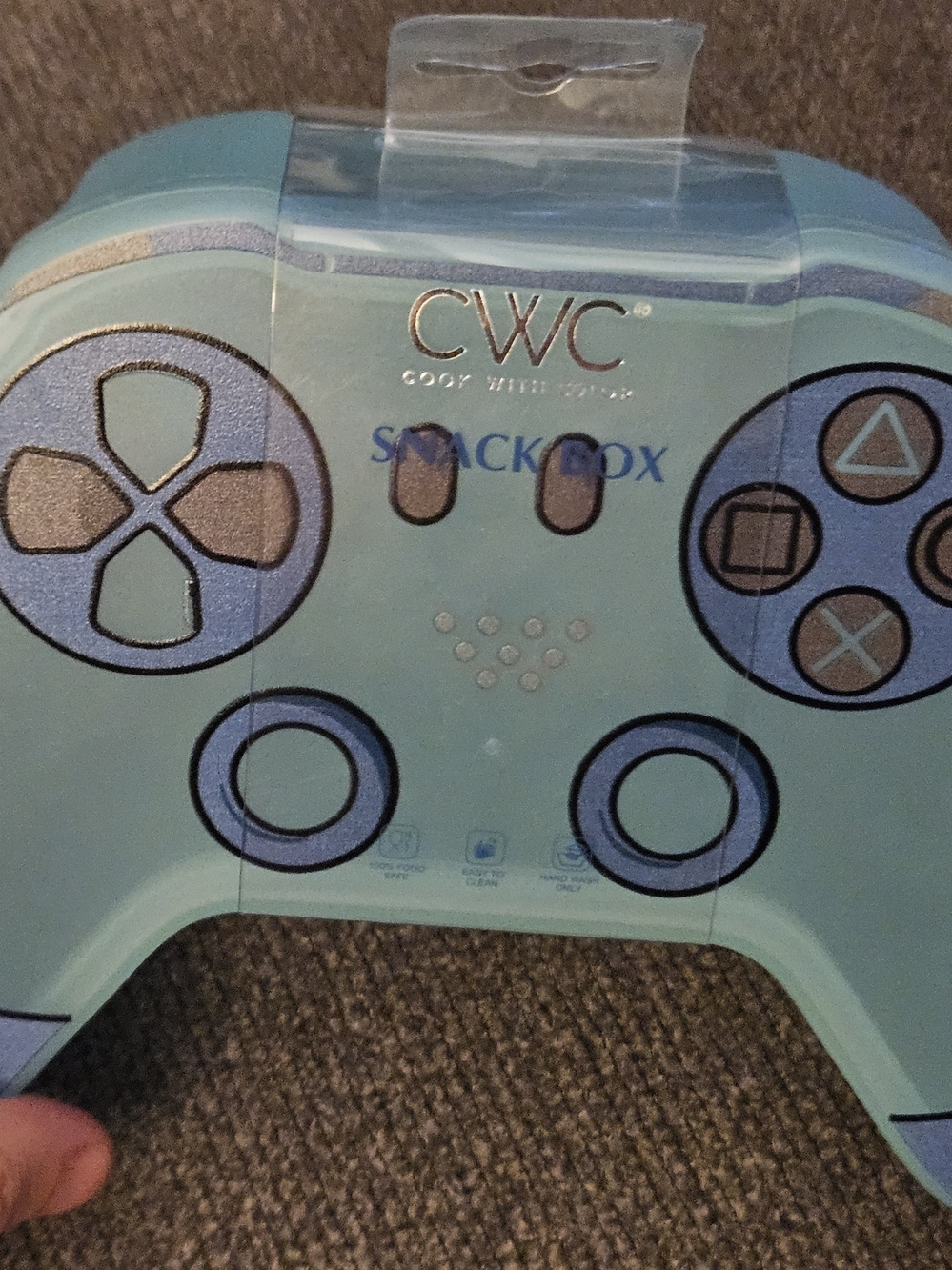 CWC Cook With Color Game Controller Snack Box - Teal Blue - Picture 7 of 16